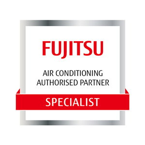 Fujitsu logo - Orange-Electrical Works is a Fujitsu Authorised Partner