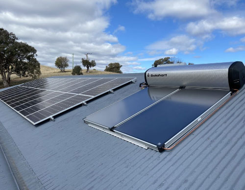 Solar Hot Water system installed in Orange by Orange Electrical Works
