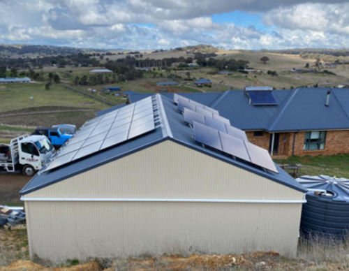 Solahart solar power system installed in Orange NSW by Orange Electrical in 2022